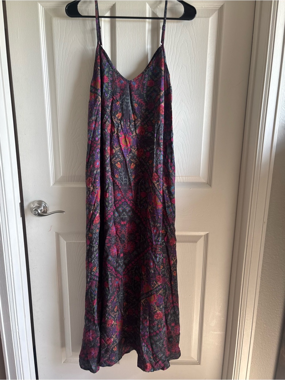 NATURAL LIFE Floral Paisley Maxi Dress in Purple and Pink - Picture 7 of 7